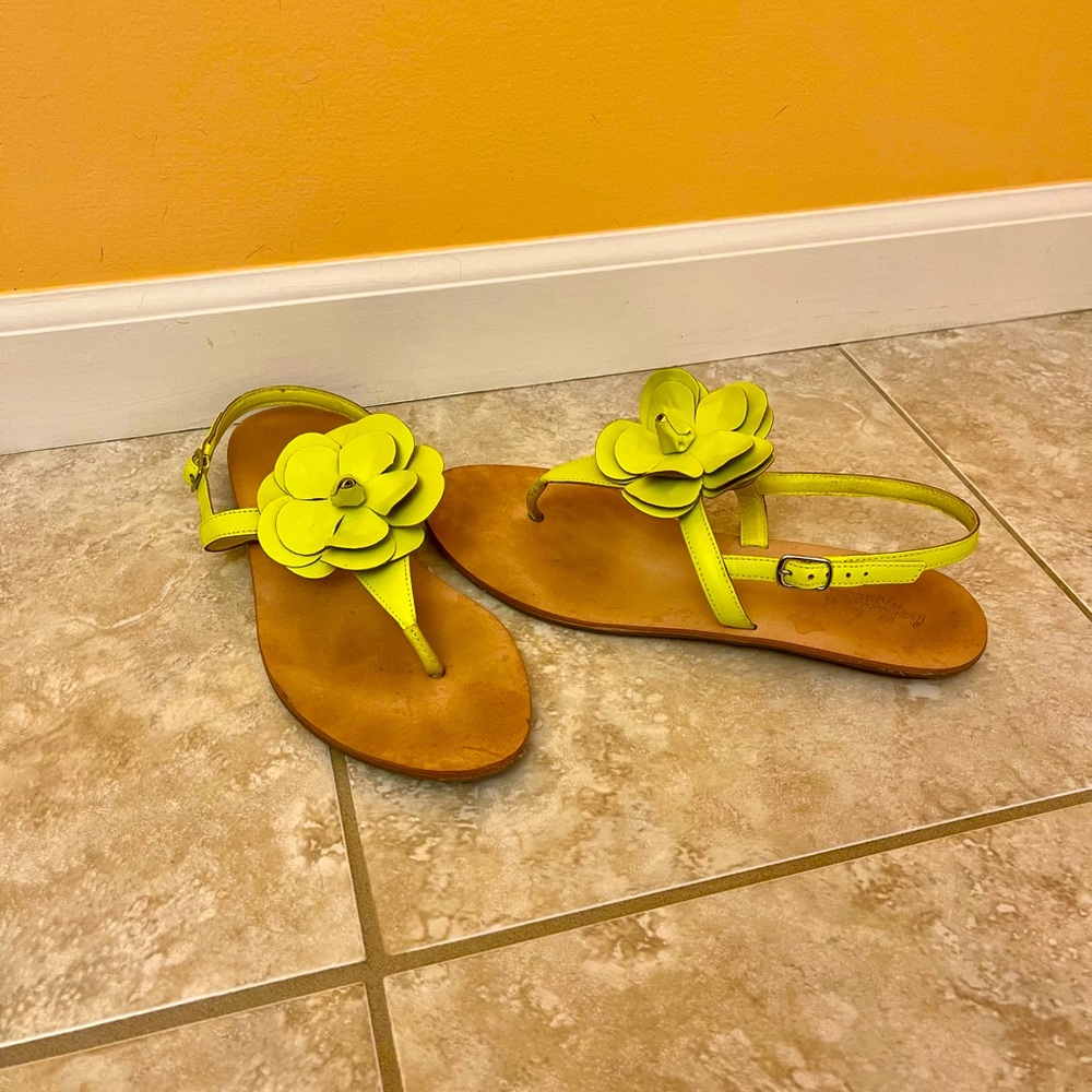 Lime Green Sandals